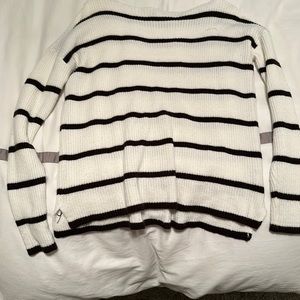Brown and White striped sweater!